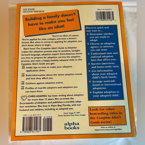 Idiots Guide to Adoption Book - Picture 2 of 2